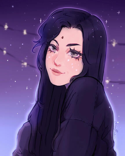 shaded portrait